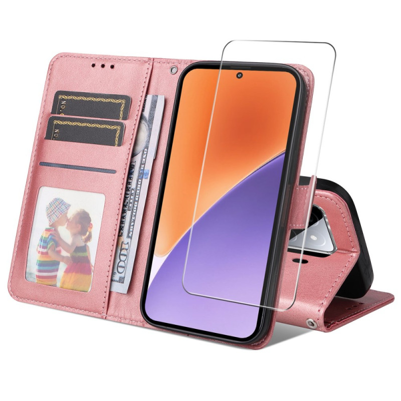 Funda Xiaomi 15 Classic 2 en 1 con protector de pantalla de cristal templado