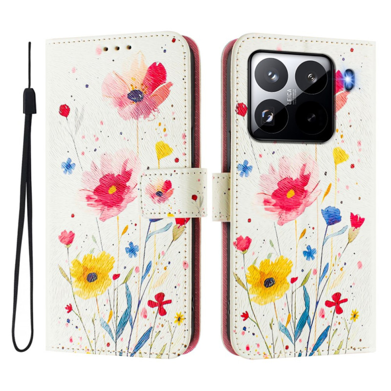 Funda Xiaomi 15 Pro Patrón floral