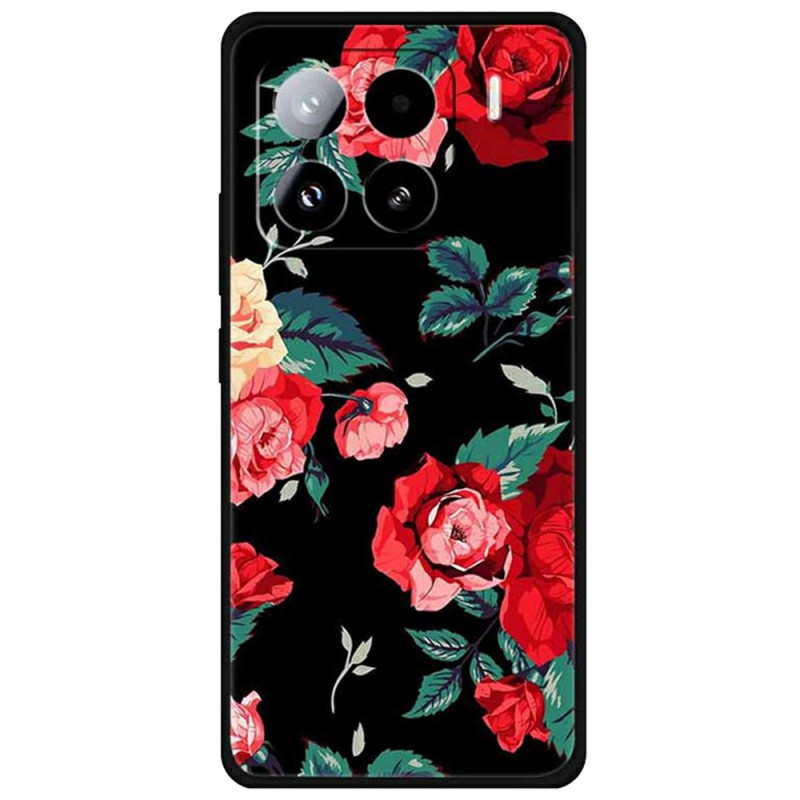 Xiaomi 15 Pro Funda
 Floral Rojo