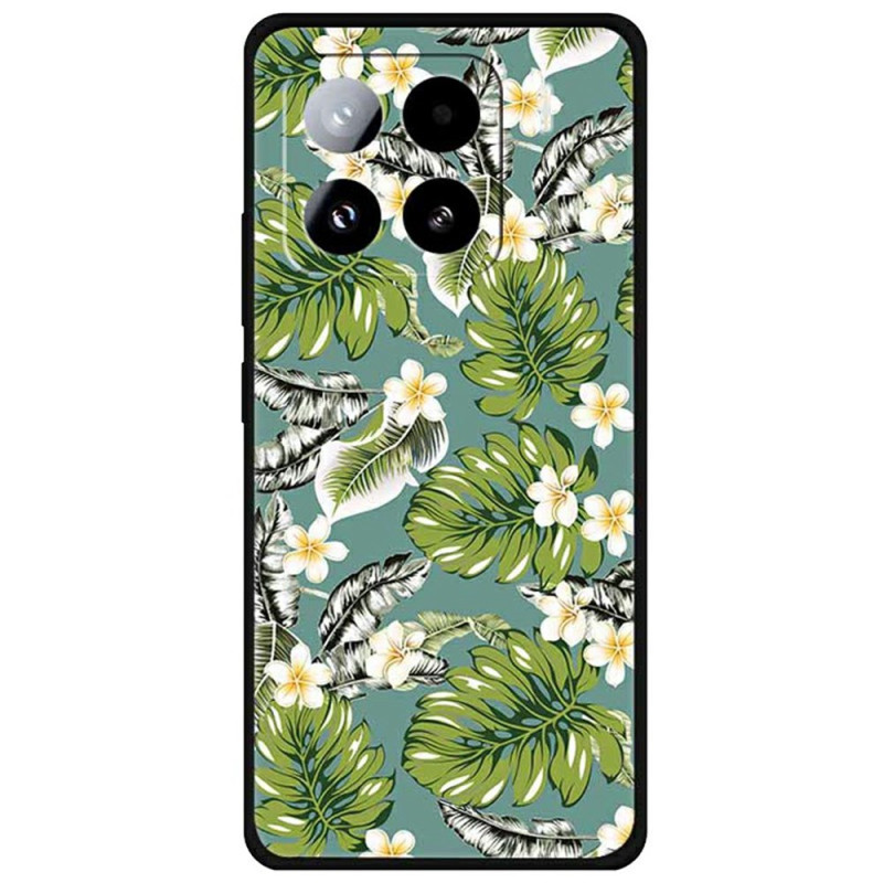 Xiaomi 15 Pro Funda
 Hojas de plátano y flores doradas