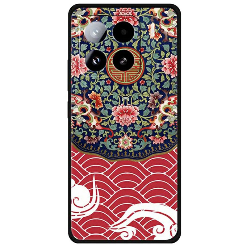 Xiaomi 15 Pro Funda
 Flores y Dragón