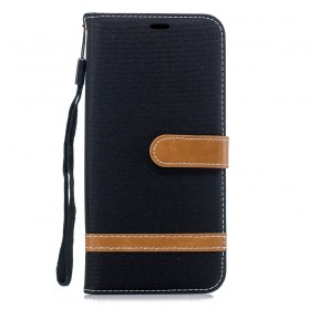 Funda de tela y colgante efecto cuero para el Huawei Mate 20 Pro