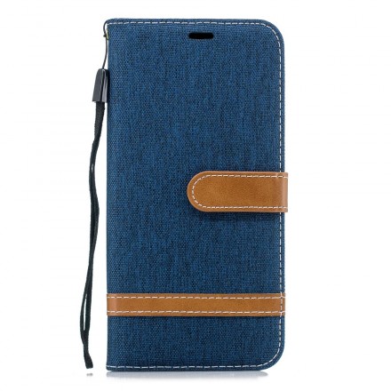 Funda de tela y colgante efecto cuero para el Huawei Mate 20 Pro