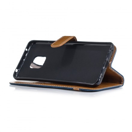 Funda de tela y colgante efecto cuero para el Huawei Mate 20 Pro