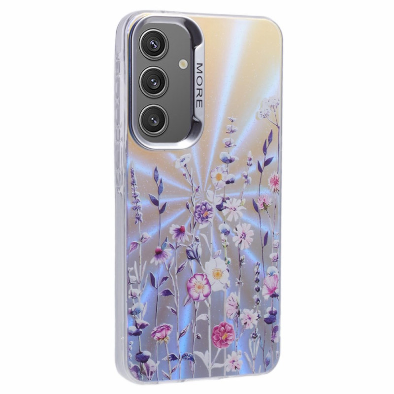 Samsung Galaxy A55 5G Funda Textura Láser Patrón Floral