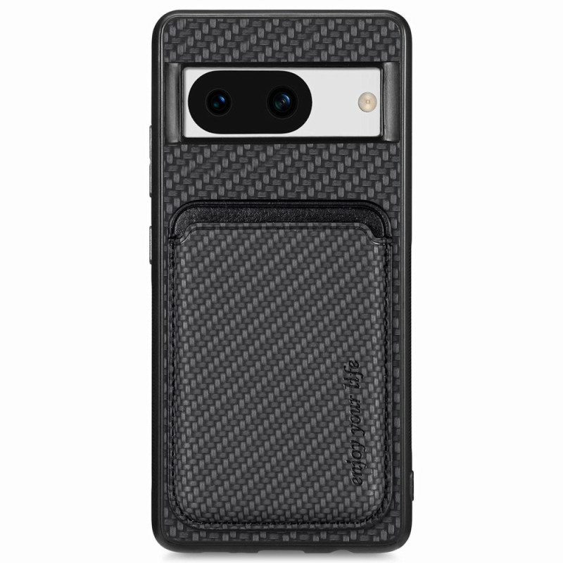 Funda de fibra de carbono Google Pixel 8A Tarjetero desmontable