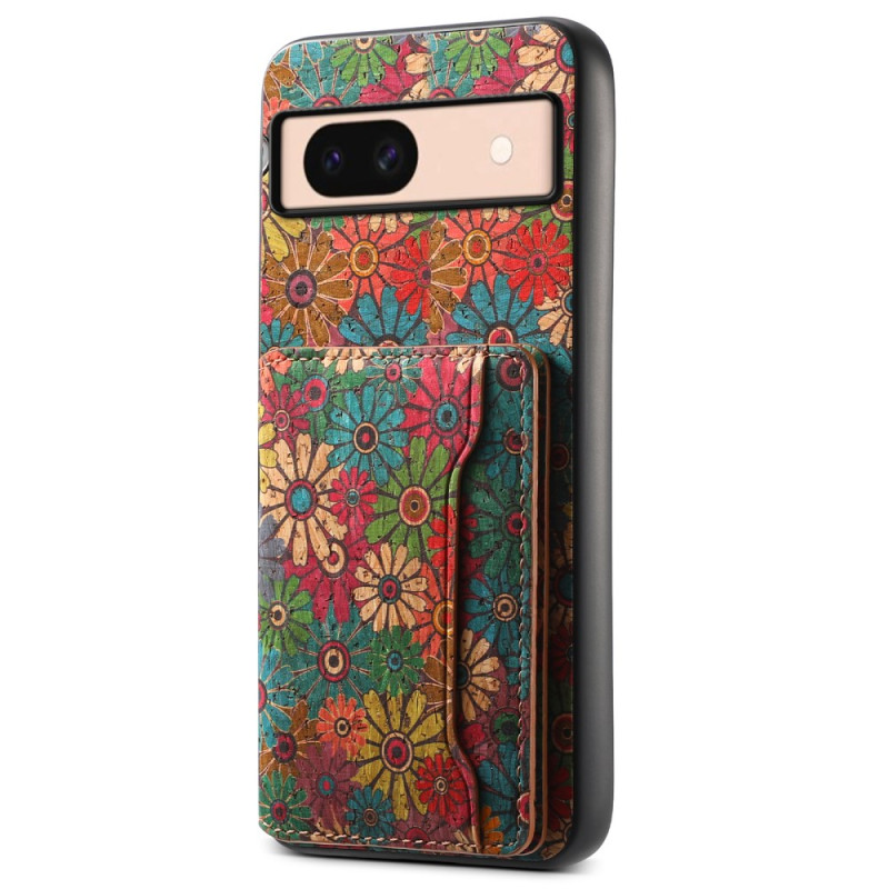 Google Pixel 8A Funda Tarjeta Floral