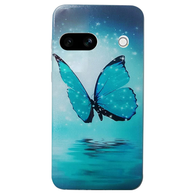 Funda de mariposa azul para Google Pixel 8A