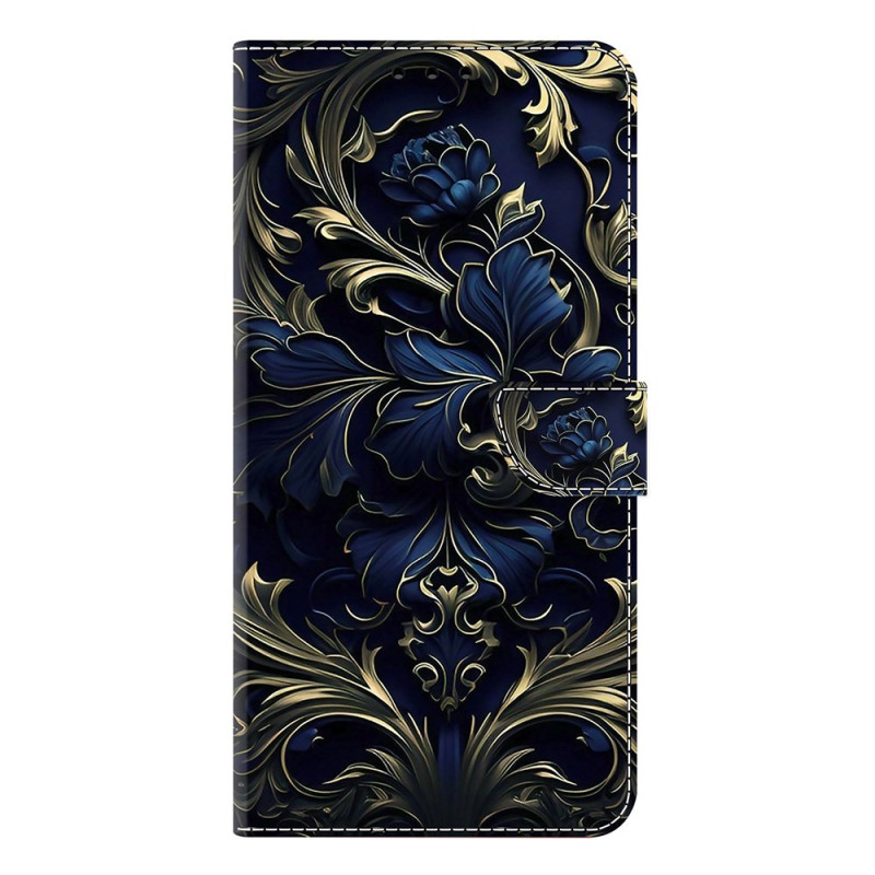 Funda Google Pixel 9A Patrón de flores azules