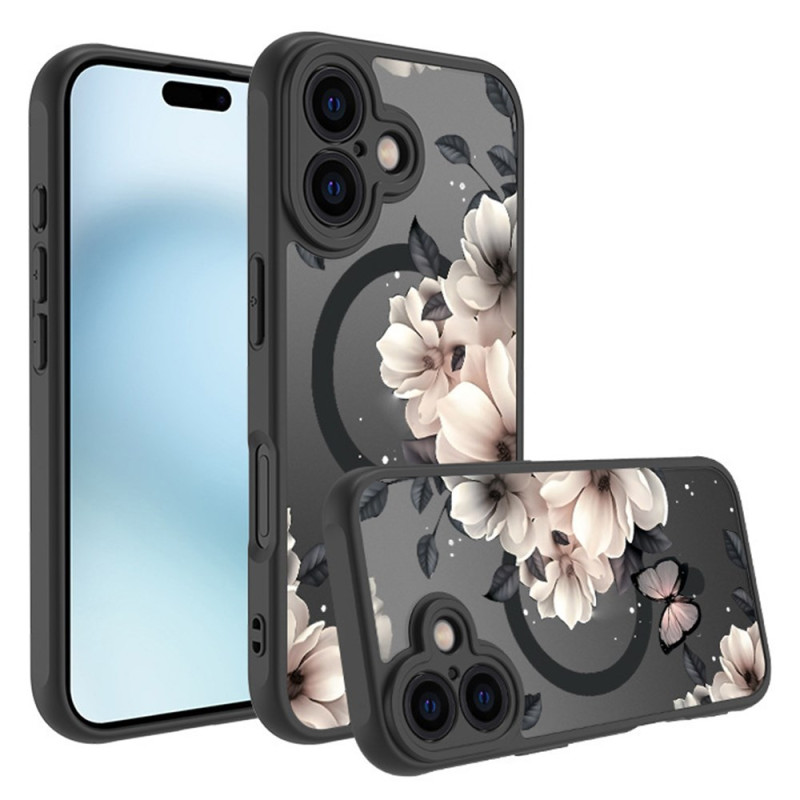 Funda iPhone 16 Diseño de mariposas y flores