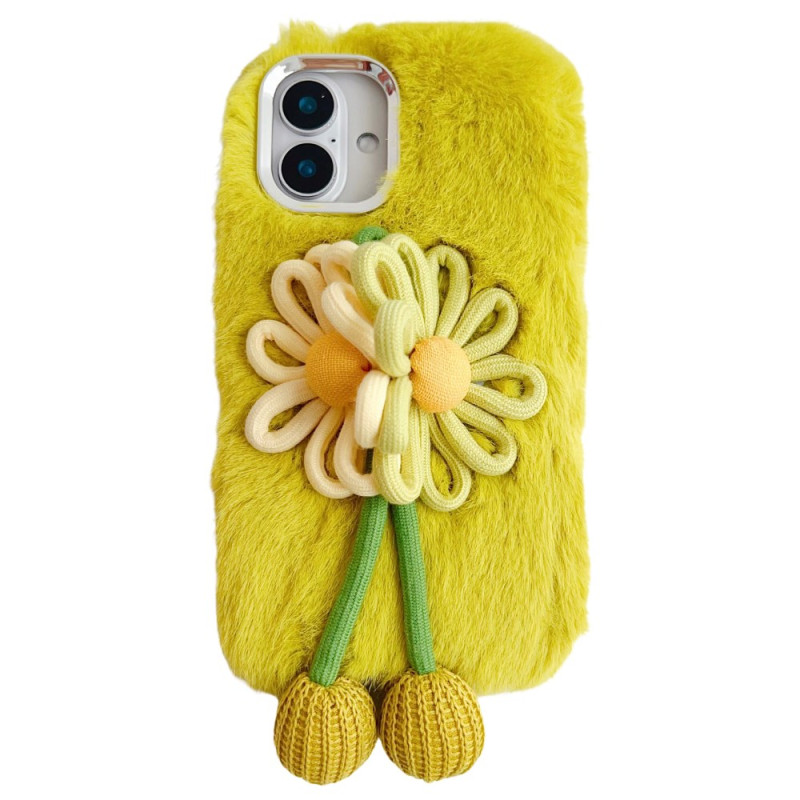 Funda iPhone 16 Peluche Decoración floral