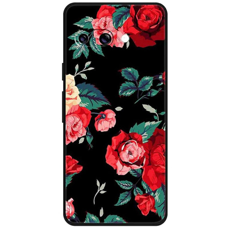 Funda Google Pixel 9A Flores Rojas