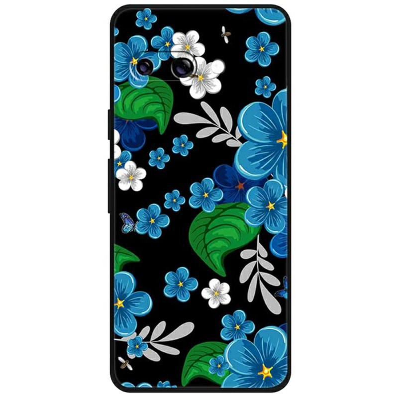 Funda Google Pixel 9A Flores Azules