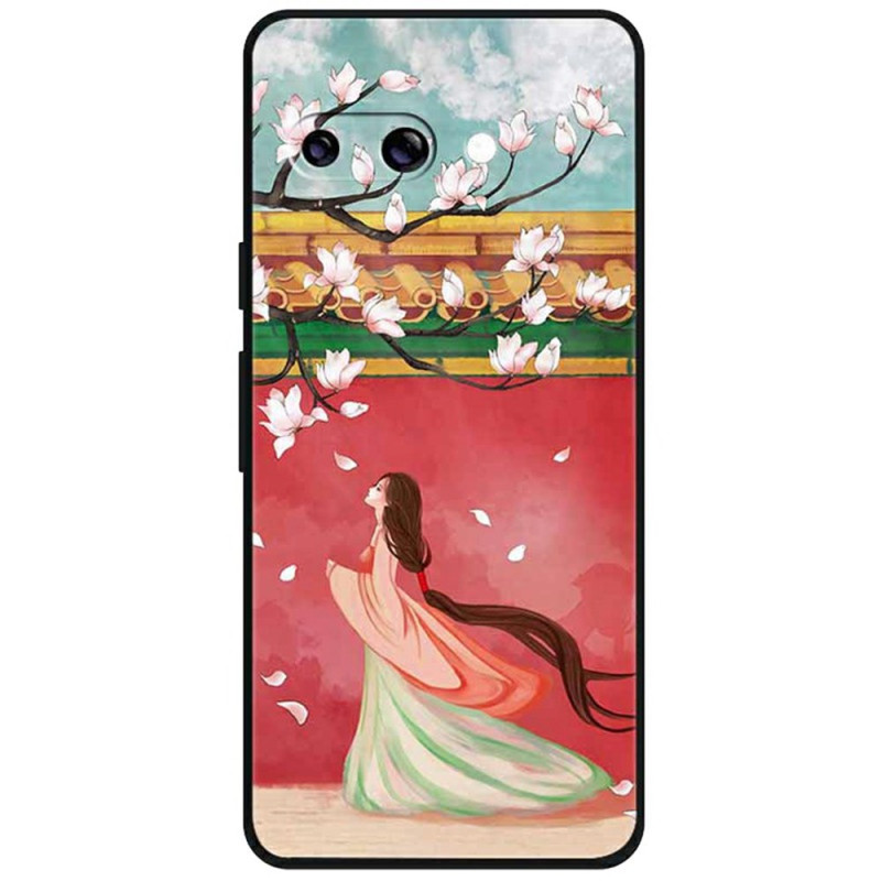 Funda Google Pixel 9A con estampado - Mujer Flor de Melocotón