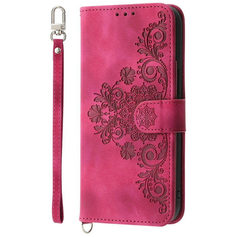 Funda Google Pixel 9A Motivo floral y colgante
