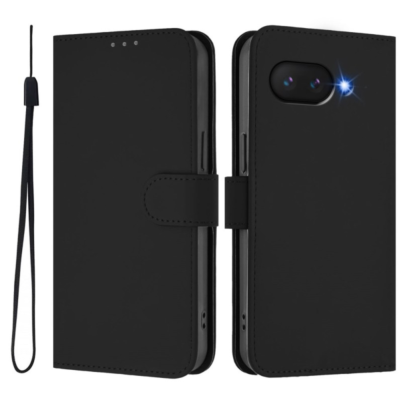 Funda Google Pixel A9 Efecto Cuero Liso con Colgante
