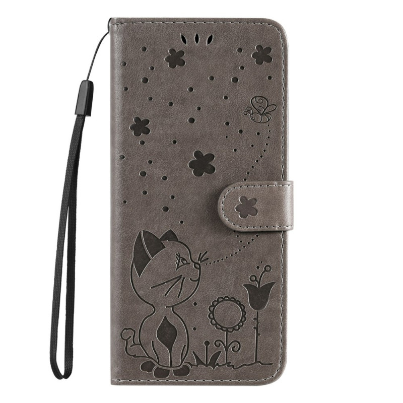 Google Pixel 9A Funda Gato y Abeja