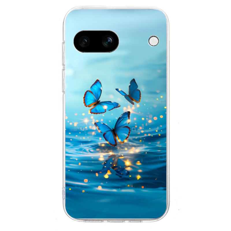 Funda de mariposa azul para Google Pixel 9A