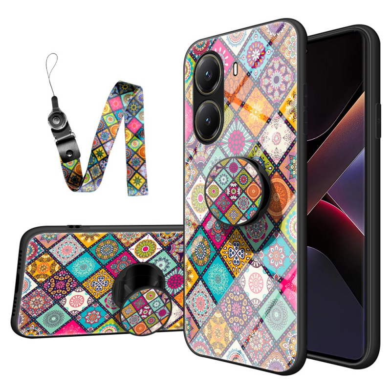 Poco X7 Pro 5G Funda Soporte y Colgante
 Patchwork