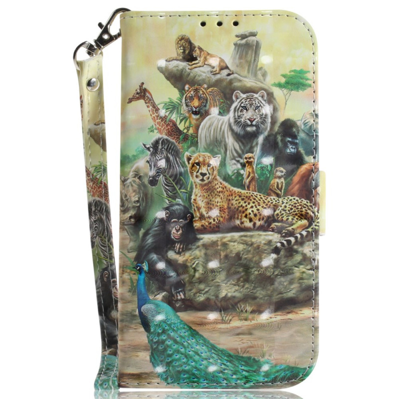 Moto G85 5G Safari Animal Colgante
 Funda
