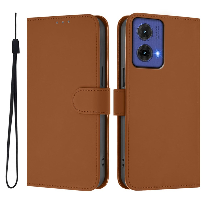 Moto G85 5G Funda Efecto Cuero con Colgante
