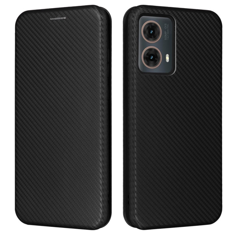 Flip Cover Moto G85 5G Fibra de Carbono