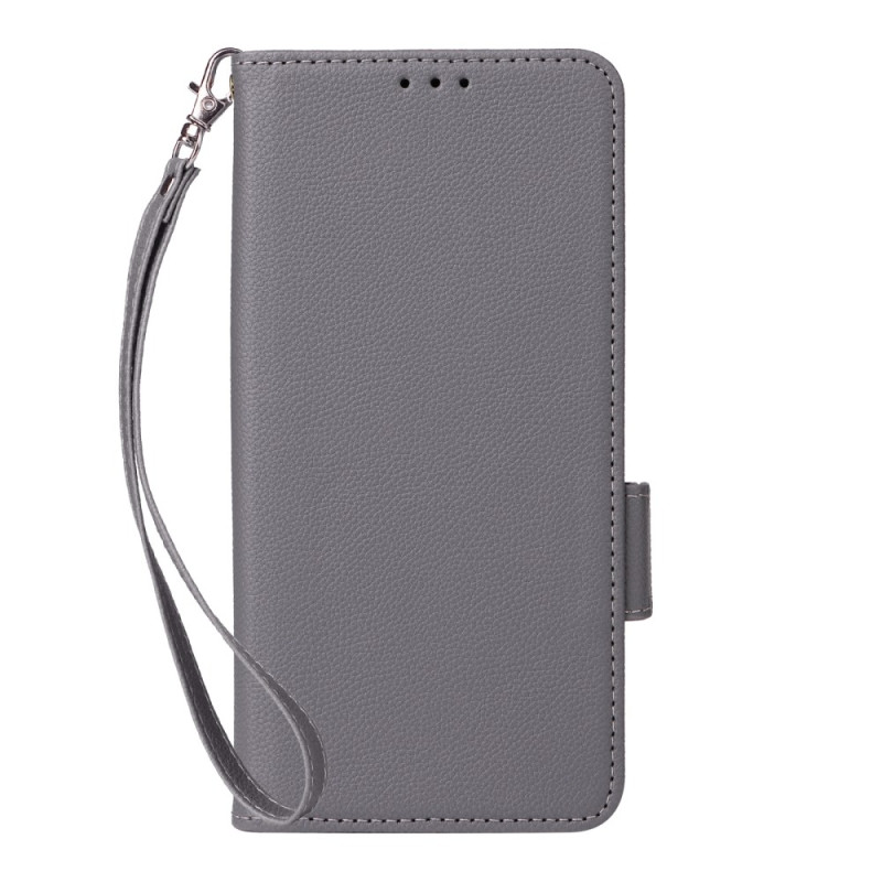 Moto G85 5G Funda de piel sintética con colgante
 de litchi