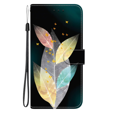 Moto G55 5G Funda Hojas de...