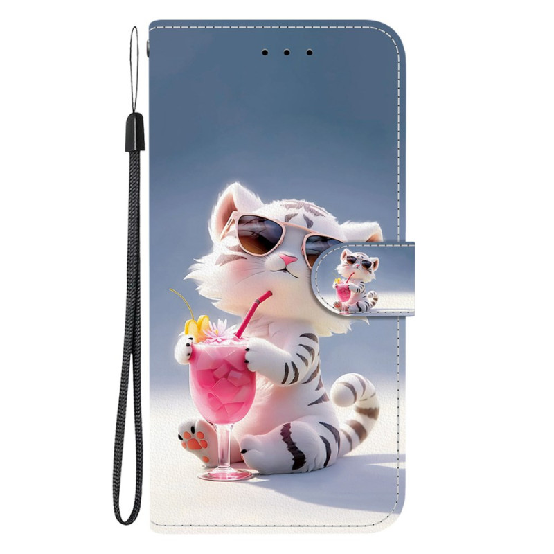 Funda Moto G55 5G Tiger Cartoon