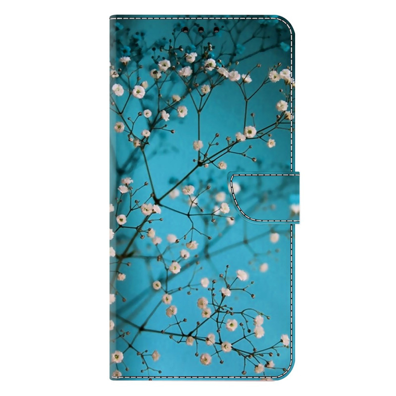 Funda Moto G55 5G Patrón de ramas floridas