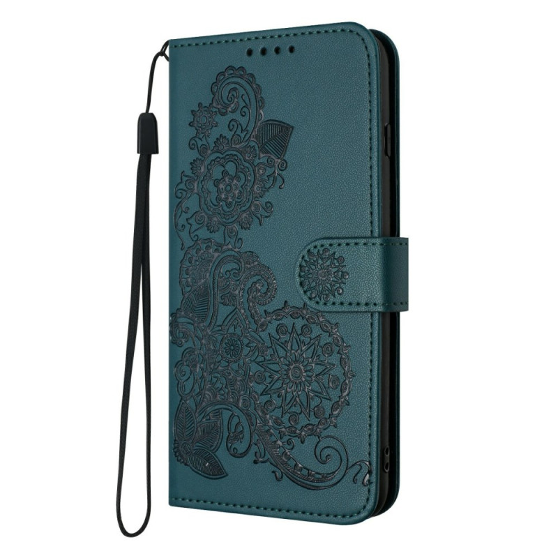 Funda de encaje floral con tiras Moto G55 5G