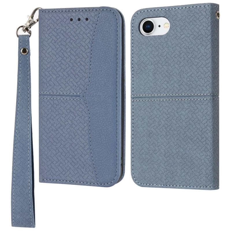 Funda para iPhone 16E Textured Frieze con colgante
