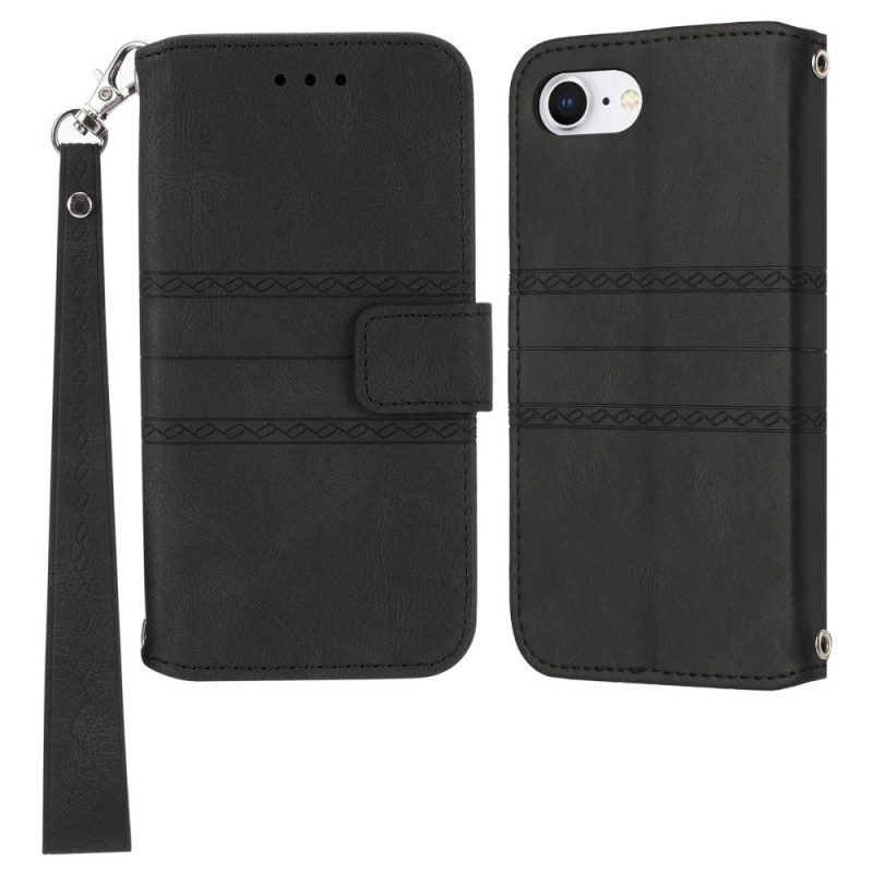 Funda con colgante
 doble friso para iPhone 16E