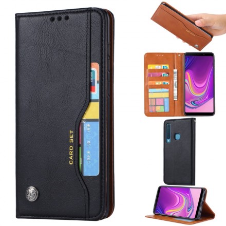 Funda Flip Cover Samsung Galaxy A9 Leatherette Card Funda