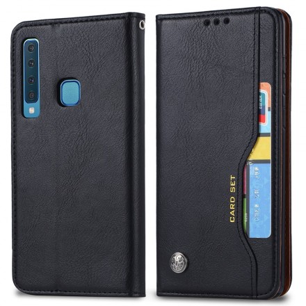 Funda Flip Cover Samsung Galaxy A9 Leatherette Card Funda