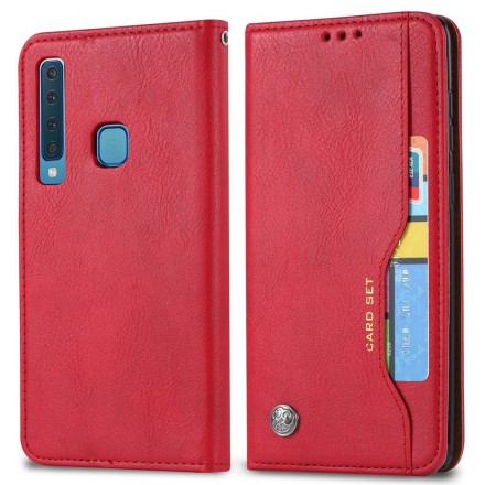 Funda Flip Cover Samsung Galaxy A9 Leatherette Card Funda