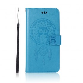 Honor 8X Funda de cuero efecto búho Dreamcatcher