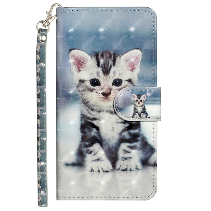 Funda iPhone 16E Kitten con cordón