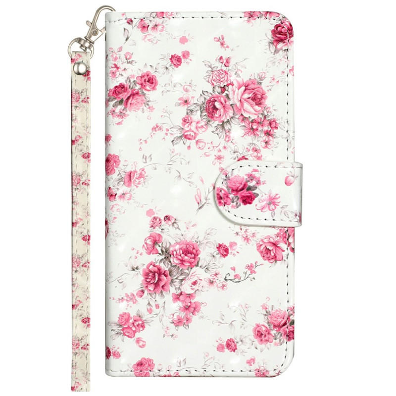 Funda iPhone 16E Roses con cordón