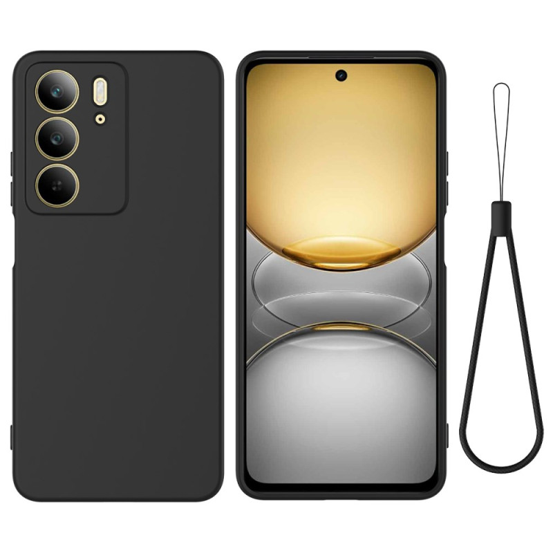 Funda de silicona con cordón para el Realme C75 Liquid