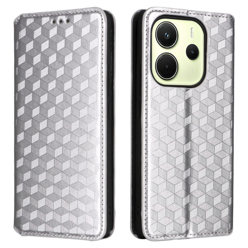 Flip Cover Xiaomi Redmi Note 14 4G Patrón de diamantes