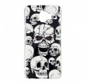 Funda fluorescente Samsung Galaxy J6 Caution Skulls