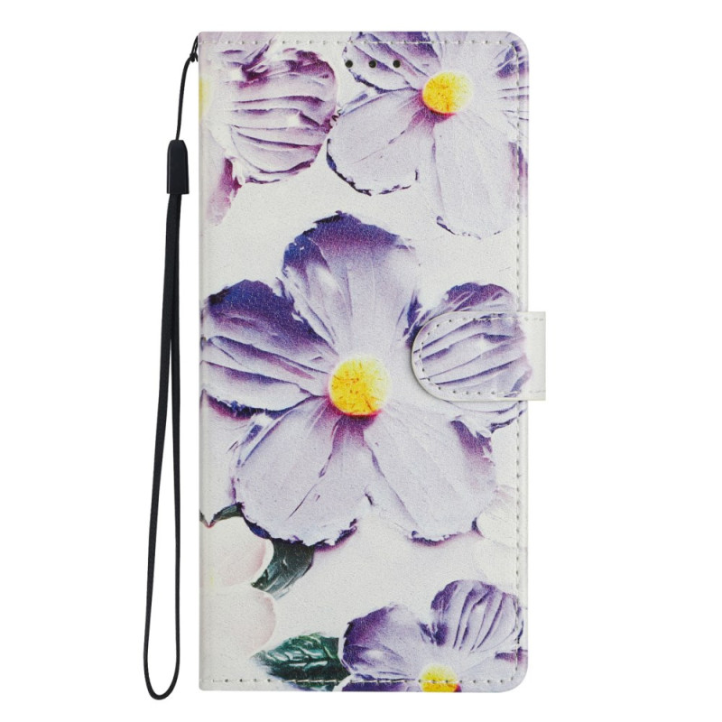 Funda iPhone 16E Fleurs Violettes