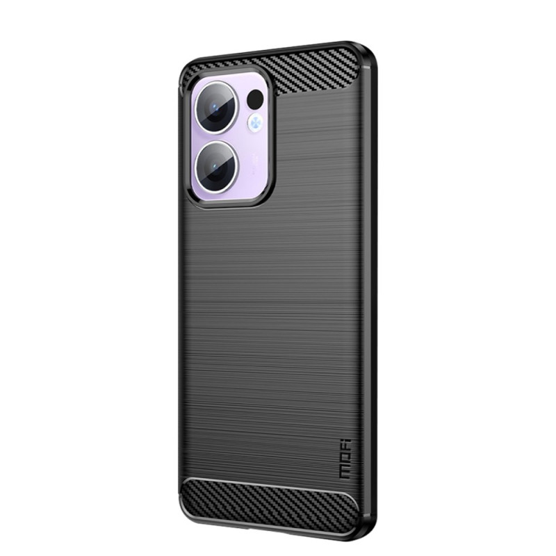 Oppo Reno 13F 4G / 5G Funda de fibra de cabrono cepillada