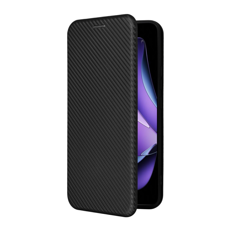 Flip Cover Oppo Reno 13F 5G Fibra de Carbono