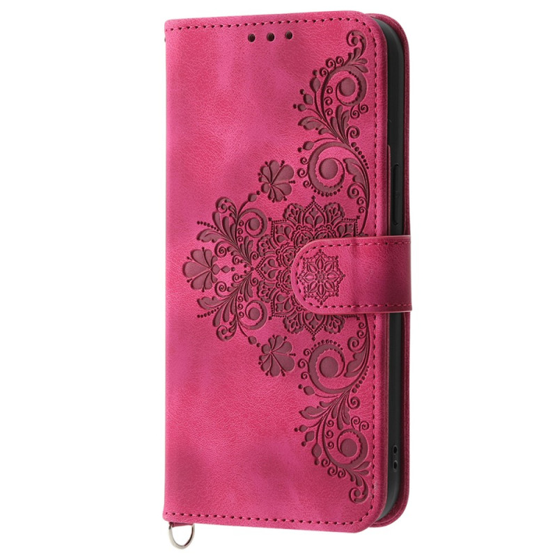 Samsung Galaxy M35 5G Funda Floral con Colgante
 y Bandolera