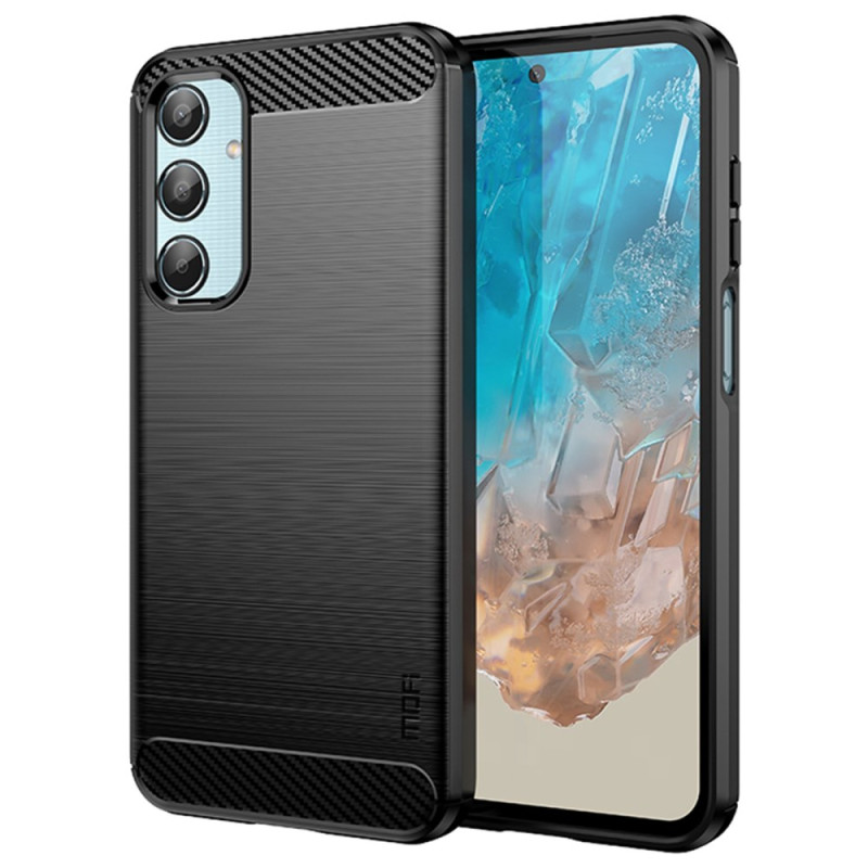 Samsung Galaxy M35 5G Funda de fibra de carbono cepillada MOFI