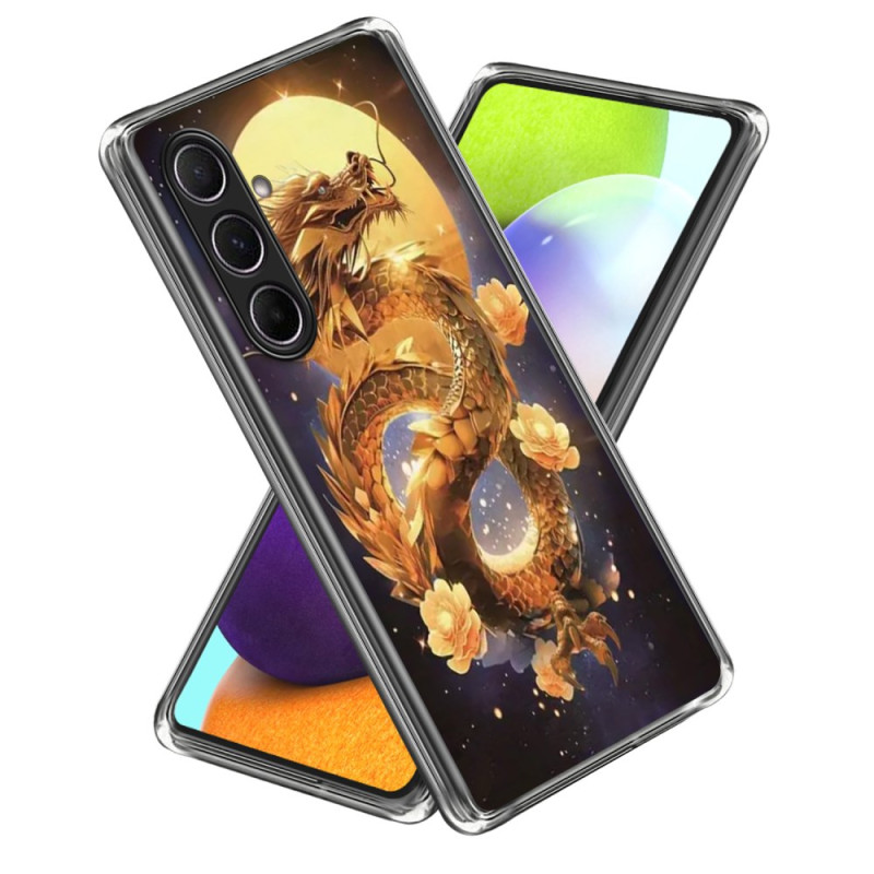 Samsung Galaxy A56 5G Funda Dragón Dorada