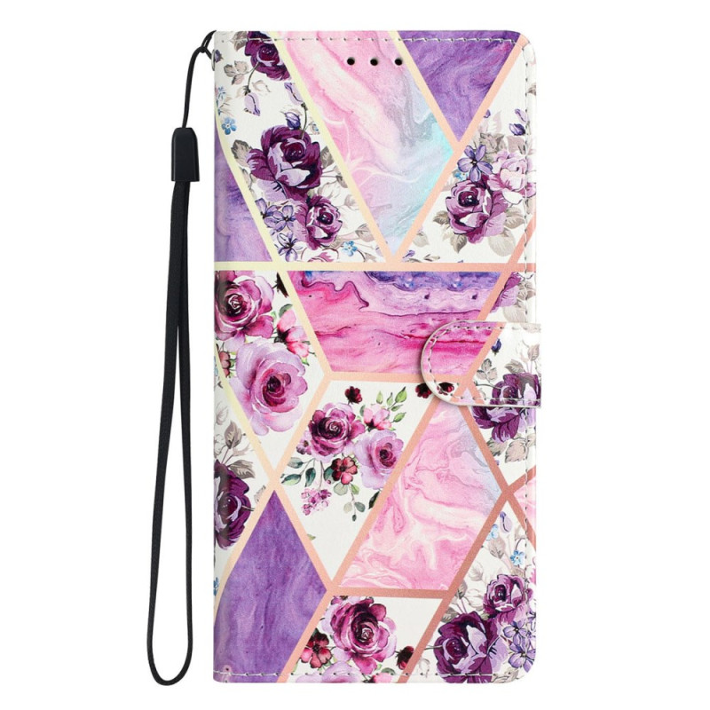 Honor Magic 7 Pro 5G Funda Flores Morado