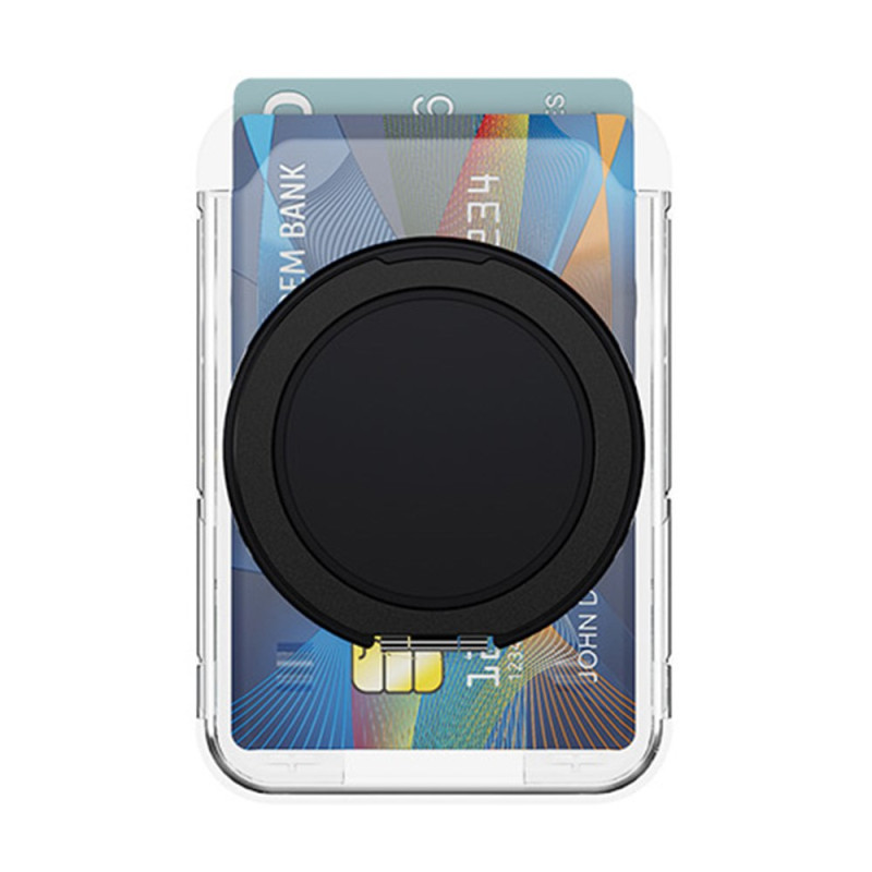 Funda magnética con tarjetero y soporte ajustable